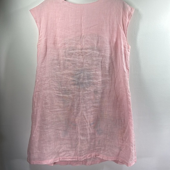 Sister Mary Mexican-Inspired Cotton Linen Embroidered Dress, S - Picture 4 of 9